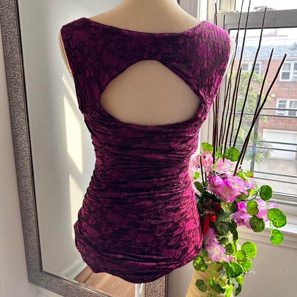 Free People vampy bodycon sheer midi dress - Picture 3 of 6